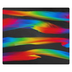 Colorful Background Two Sides Premium Plush Fleece Blanket (small) by Semog4