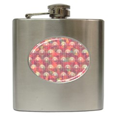 Background Abstract Hip Flask (6 Oz) by Semog4