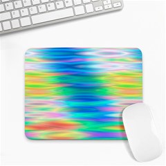 Wave Rainbow Bright Texture Small Mousepad by Semog4