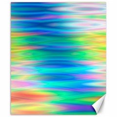 Wave Rainbow Bright Texture Canvas 20  X 24  by Semog4