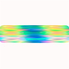 Wave Rainbow Bright Texture Large Bar Mat by Semog4