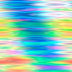 Wave Rainbow Bright Texture Play Mat (rectangle) by Semog4