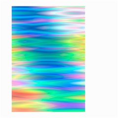 Wave Rainbow Bright Texture Small Garden Flag (two Sides) by Semog4