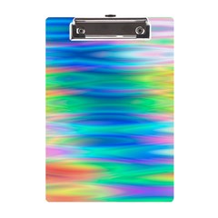 Wave Rainbow Bright Texture A5 Acrylic Clipboard by Semog4