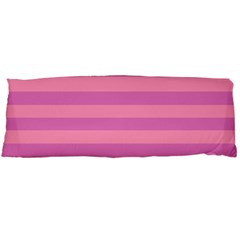 Pink Stripes Striped Design Pattern Body Pillow Case (dakimakura) by Semog4