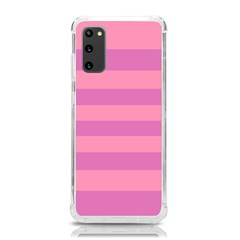 Pink Stripes Striped Design Pattern Samsung Galaxy S20 6 2 Inch Tpu Uv Case by Semog4