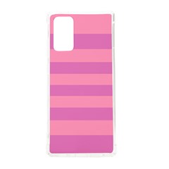 Pink Stripes Striped Design Pattern Samsung Galaxy Note 20 Tpu Uv Case by Semog4