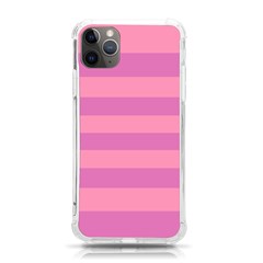 Pink Stripes Striped Design Pattern Iphone 11 Pro Max 6 5 Inch Tpu Uv Print Case by Semog4