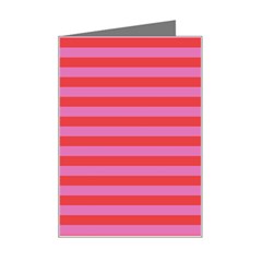 Stripes-striped-design-pattern Mini Greeting Card by Semog4