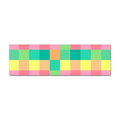 Checkerboard-pastel-squares- Sticker Bumper (10 Pack) by Semog4