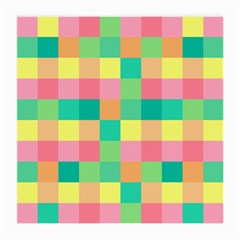 Checkerboard-pastel-squares- Medium Glasses Cloth (2 Sides)