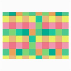 Checkerboard-pastel-squares- Large Glasses Cloth (2 Sides)