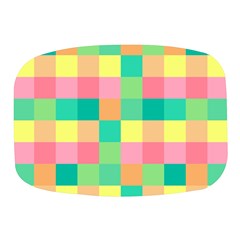 Checkerboard-pastel-squares- Mini Square Pill Box