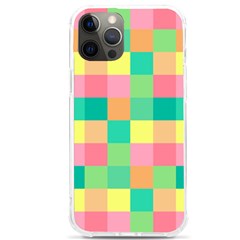 Checkerboard-pastel-squares- Iphone 12 Pro Max Tpu Uv Print Case by Semog4