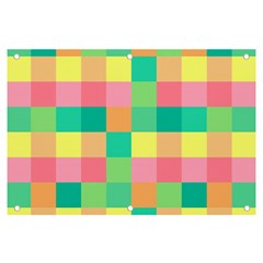 Checkerboard-pastel-squares- Banner And Sign 6  X 4 