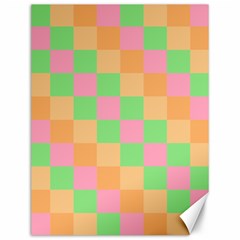 Checkerboard-pastel-squares Canvas 12  X 16  by Semog4