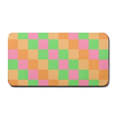 Checkerboard-pastel-squares Medium Bar Mat by Semog4