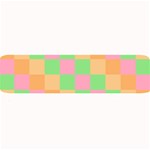 Checkerboard-pastel-squares Large Bar Mat 32 x8.5  Bar Mat