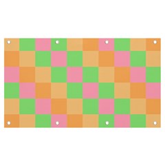 Checkerboard-pastel-squares Banner And Sign 7  X 4  by Semog4