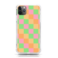 Checkerboard-pastel-squares Iphone 11 Pro Max 6 5 Inch Tpu Uv Print Case by Semog4