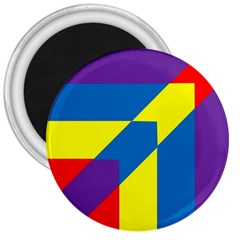 Colorful-red-yellow-blue-purple 3  Magnets by Semog4