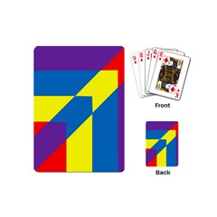 Colorful-red-yellow-blue-purple Playing Cards Single Design (mini) by Semog4