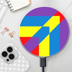 Colorful-red-yellow-blue-purple Wireless Fast Charger(white) by Semog4