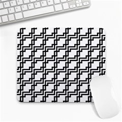 Pattern-monochrome-repeat Large Mousepad by Semog4