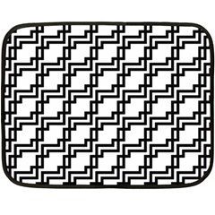 Pattern-monochrome-repeat Fleece Blanket (mini)