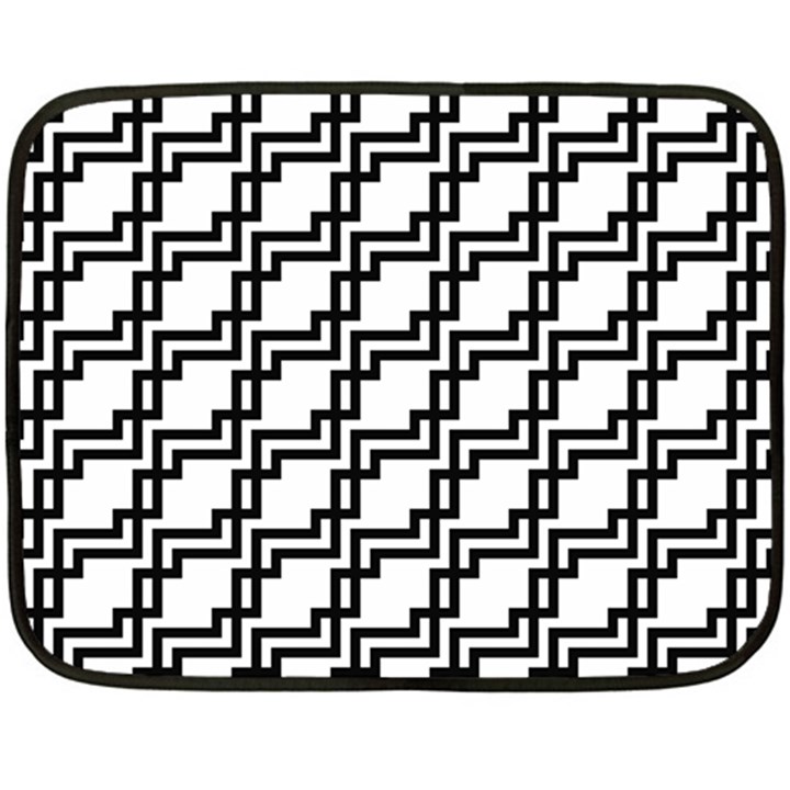 Pattern-monochrome-repeat Fleece Blanket (Mini)