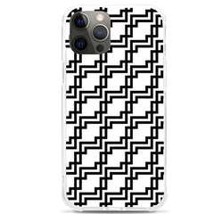 Pattern-monochrome-repeat Iphone 12 Pro Max Tpu Uv Print Case by Semog4