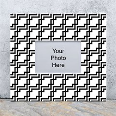 Pattern-monochrome-repeat White Wall Photo Frame 5  X 7  by Semog4