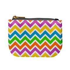 Chevron-pattern-design-texture Mini Coin Purse by Semog4