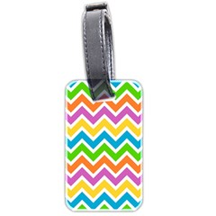 Chevron-pattern-design-texture Luggage Tag (two Sides) by Semog4