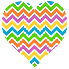 Chevron-pattern-design-texture Wooden Puzzle Heart by Semog4