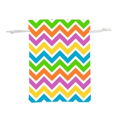 Chevron-pattern-design-texture Lightweight Drawstring Pouch (m) by Semog4