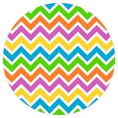 Chevron-pattern-design-texture Round Trivet by Semog4