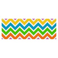 Chevron-pattern-design-texture Banner And Sign 8  X 3  by Semog4