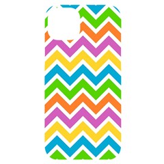 Chevron-pattern-design-texture Iphone 14 Plus Black Uv Print Case by Semog4