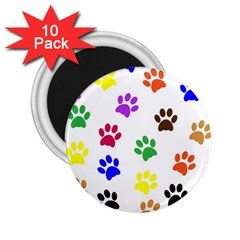 Pawprints-paw-prints-paw-animal 2 25  Magnets (10 Pack)  by Semog4