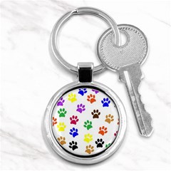 Pawprints-paw-prints-paw-animal Key Chain (round) by Semog4