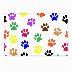 Pawprints-paw-prints-paw-animal Postcards 5  X 7  (pkg Of 10) by Semog4