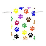 Pawprints-paw-prints-paw-animal Lightweight Drawstring Pouch (L) Back