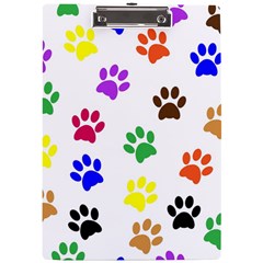 Pawprints-paw-prints-paw-animal A4 Acrylic Clipboard by Semog4