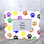 Pawprints-paw-prints-paw-animal White Tabletop Photo Frame 4 x6  Front