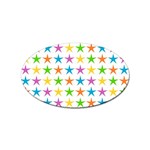 Star-pattern-design-decoration Sticker Oval (10 pack) Front