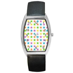 Star-pattern-design-decoration Barrel Style Metal Watch