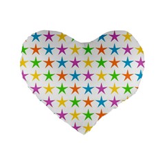 Star-pattern-design-decoration Standard 16  Premium Heart Shape Cushions