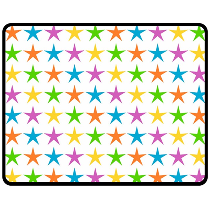 Star-pattern-design-decoration Two Sides Fleece Blanket (Medium)