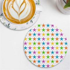 Star-pattern-design-decoration UV Print Round Tile Coaster